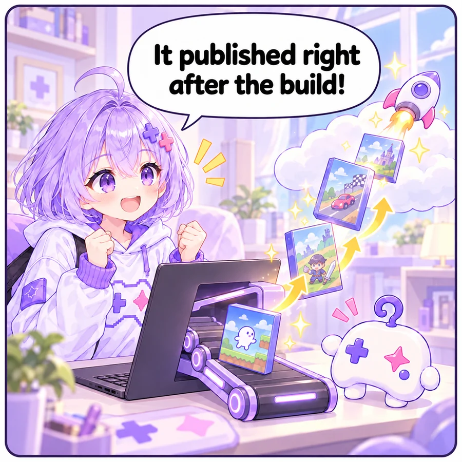 Asobi: “It published right after the build!”
