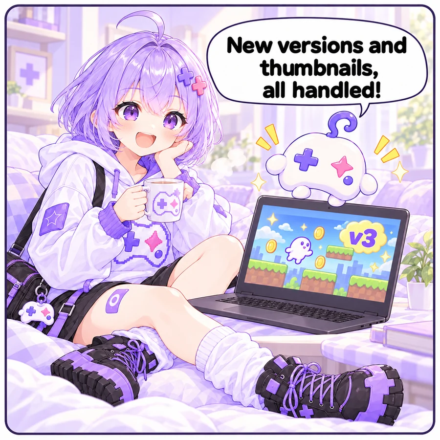 Ai: “New versions and thumbnails, all handled!”