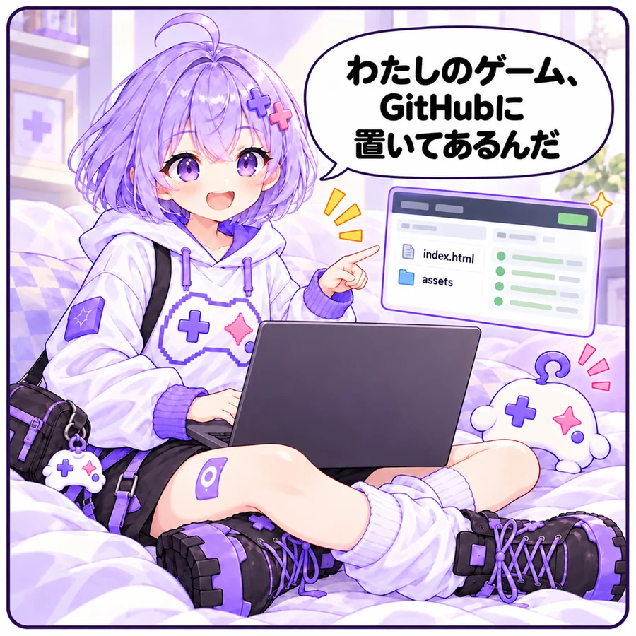アソビ「わたしのゲーム、GitHubに置いてあるんだ」
